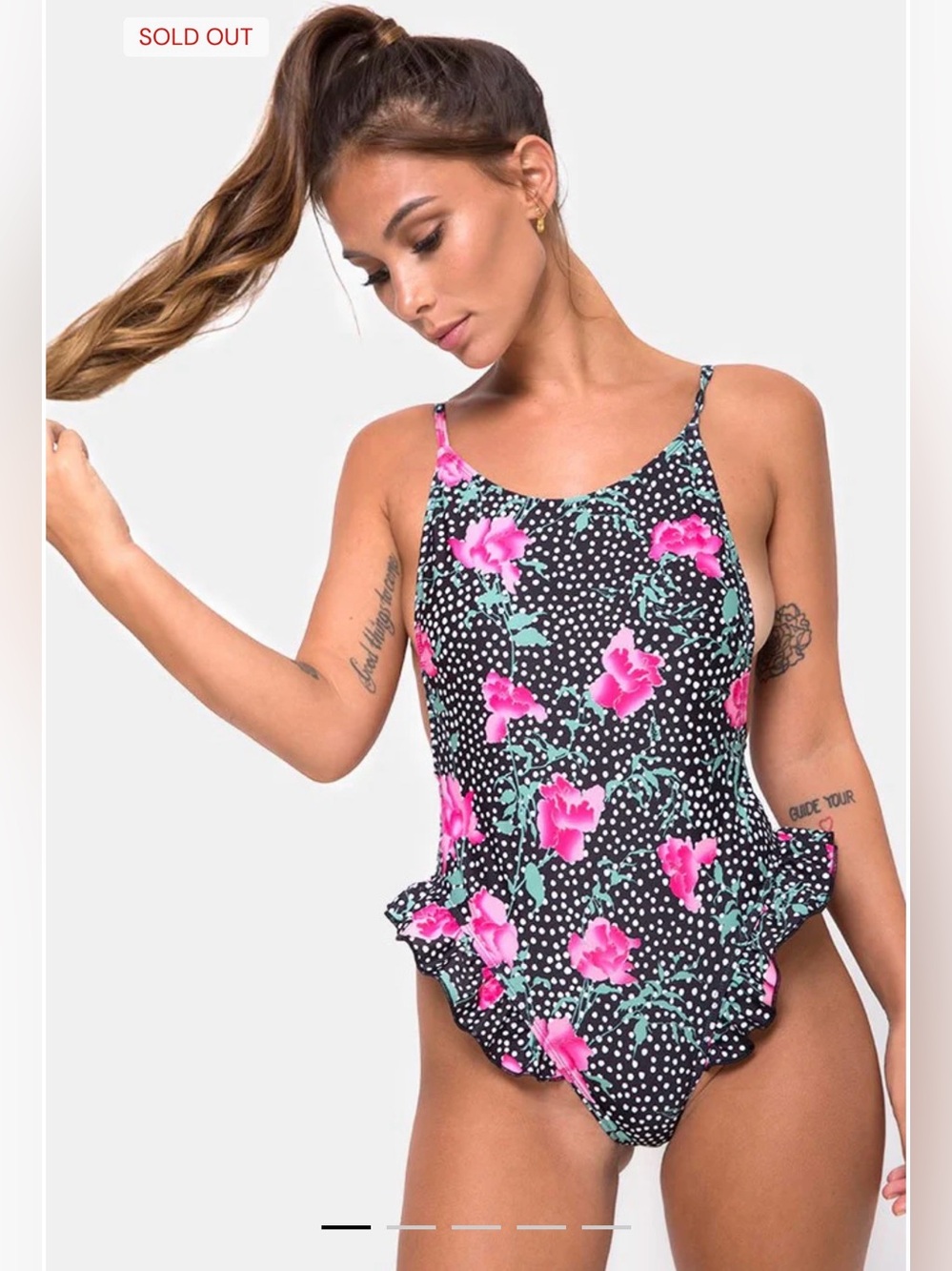 Vashti Swimsuit In Paradise Polka NWT Size Small